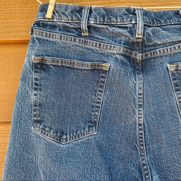 Vintage Wrangler Regular Fit Straight Leg Lightly Distressed Blue Jeans - Picture 10 of 13